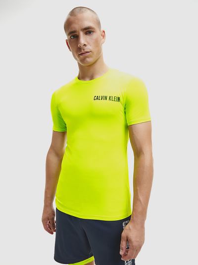 Calvin Klein Ruhák HU020068 | Calvin Klein Base Layer Gym Férfi Póló Szürke